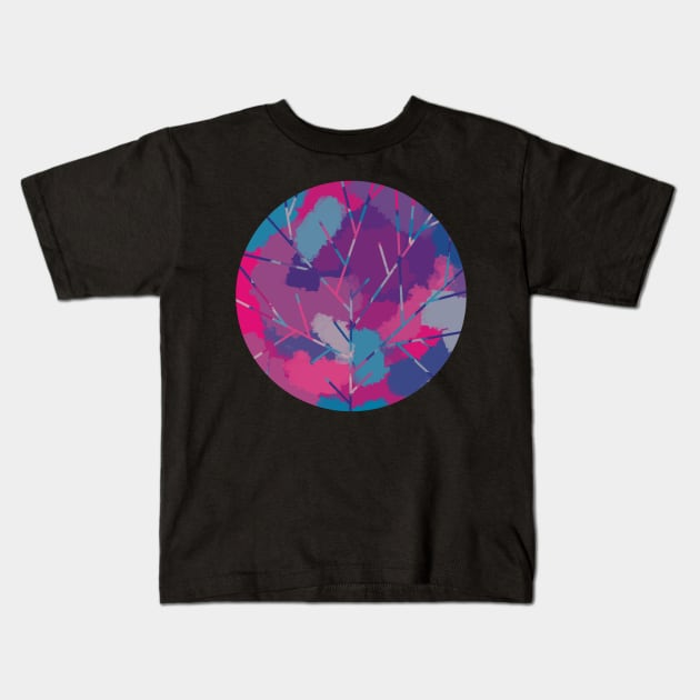 Color Splash Tree / Nature Kids T-Shirt by nathalieaynie